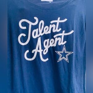 Blue Talent Agent Dallas Cowboys T-Shirt Women’s Medium